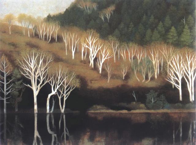 日本绘画大师东山魁夷：风景画作品集 人物 第11张